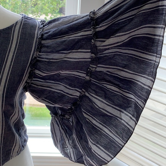 Stripped Boho Flowy shirt - Picture 5 of 5